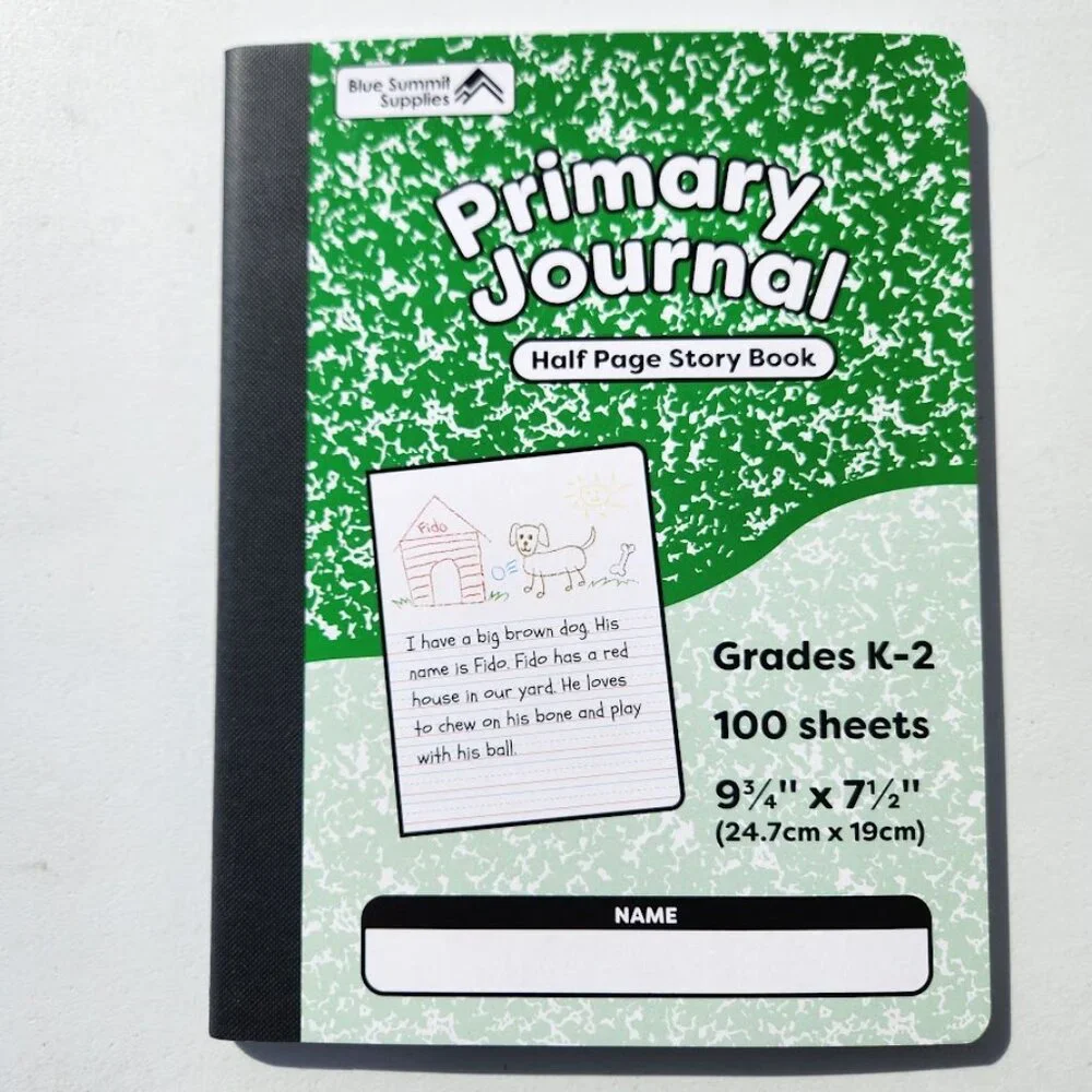 Primary Composition Notebook Grades K-2 Primary Journal Grades Writing Drawing J
